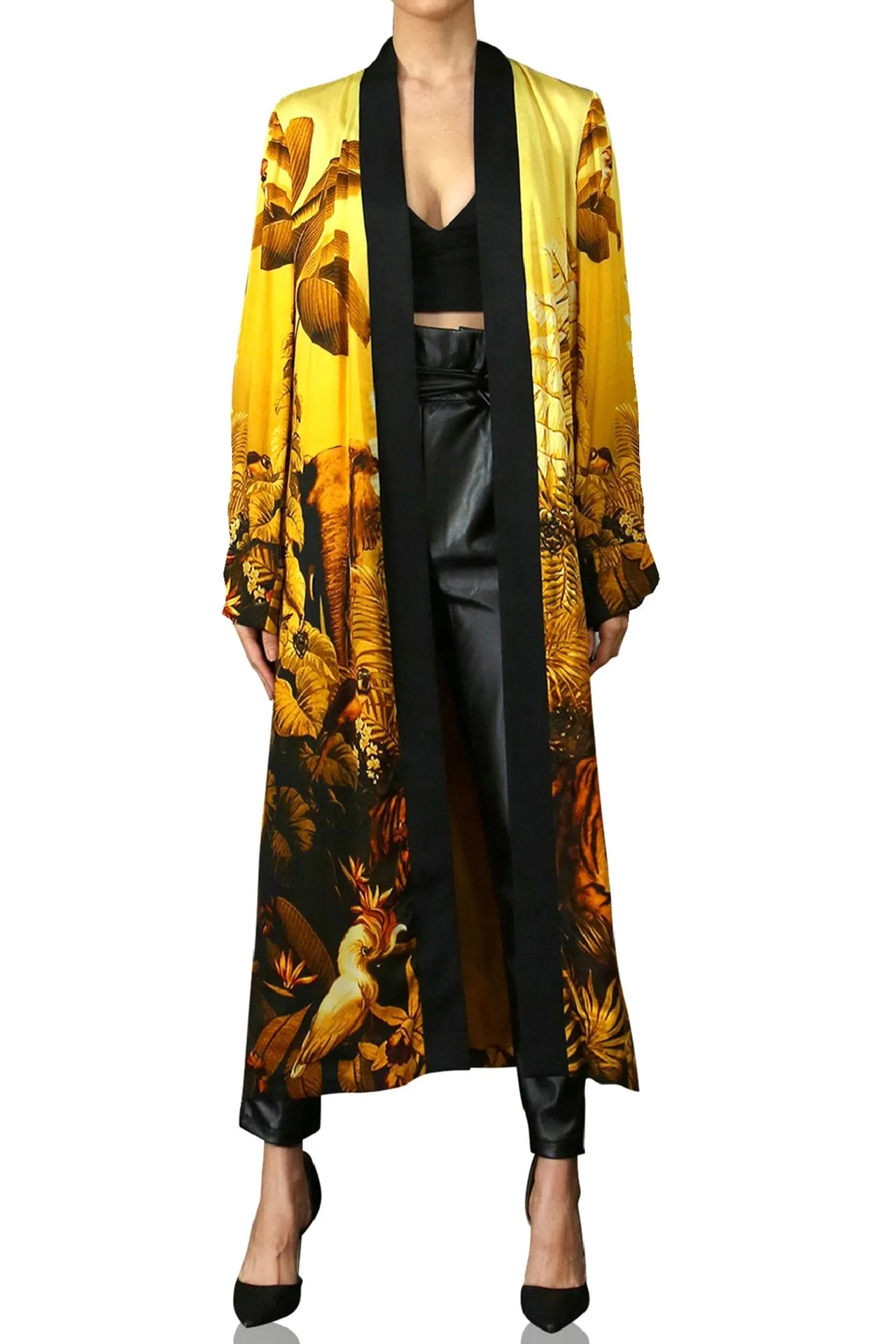 Yellow Silk Robe
