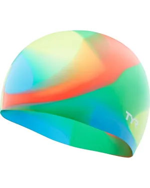 Youth Silicone Tie Dye Swim Cap