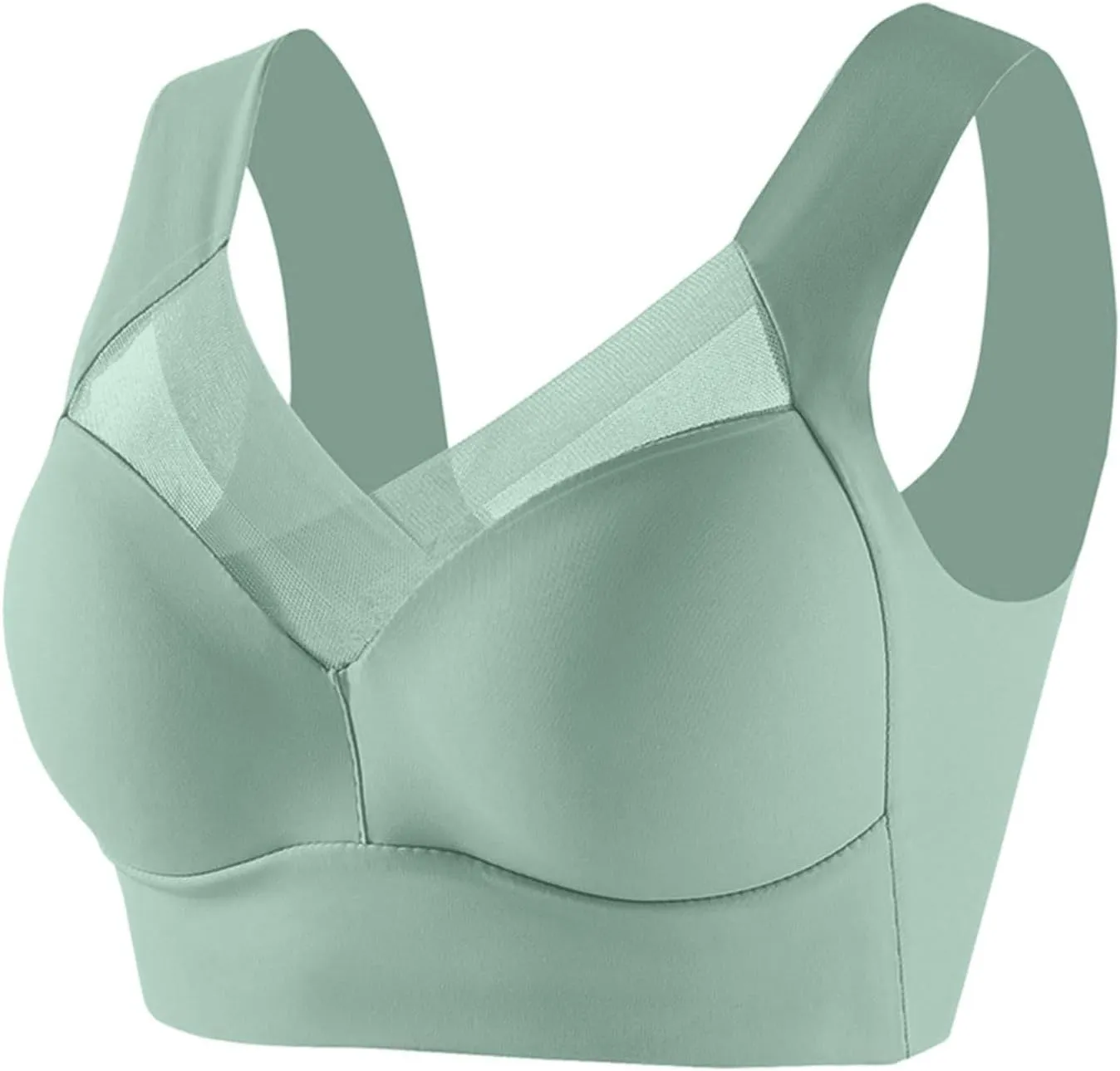 Zen Chic Bras for Women No Underwire Full Coverage Seamless Push Up Bra Wireless Anti Sagging Bralette for Everyday