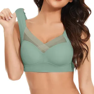 Zen Chic Bras for Women No Underwire Full Coverage Seamless Push Up Bra Wireless Anti Sagging Bralette for Everyday