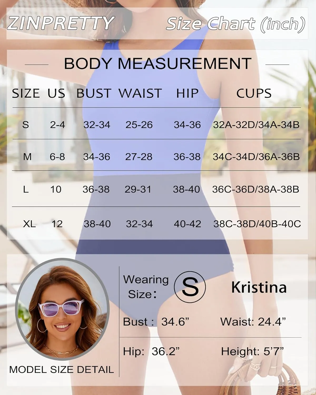 ZINPRETTY One Piece Swimsuit Women Bathing Suits Tummy Control Modest Full Coverage Monokini Girls Color Block Swim Suit 2025